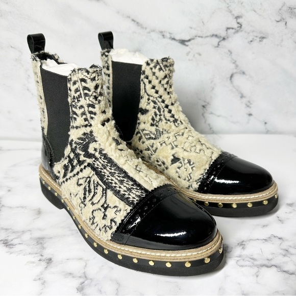 Free People Textile Atlas Chelsea Boot Beige Size EU 36.5 - Picture 7 of 12